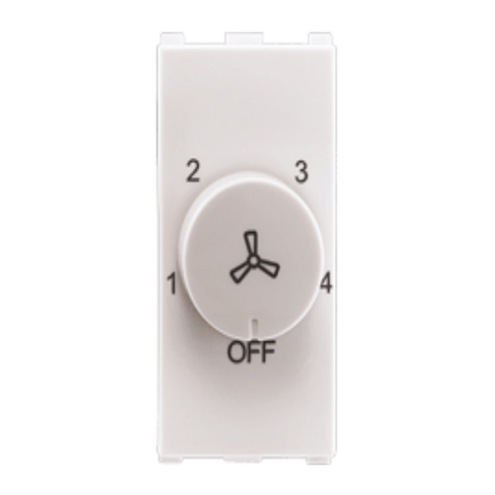 100W, Step Fan Regulator, 1Module, Anchor Europa - white